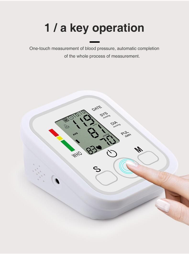 Fully Arm Style Home Care Electronic Blood Pressure Monitor