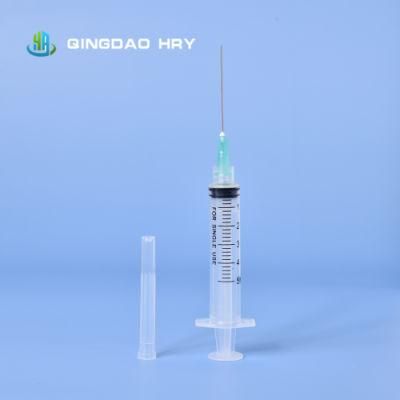 5ml Disposable Sterile Injection Syringe with Needle &amp; Safety Needle, Insulin Syringe, Safety Syringe with CE FDA 510K and ISO13485