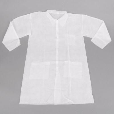 Xiantao Plant Custom Cheap Price ISO13485 Certified Disposable PP Lab Coat Kids Children Uniform for Single Use at School Lab