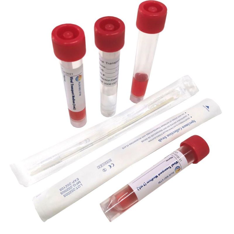 FDA/CE Approved Disposable Sterile Sampling Test Nylon Flocked Swab