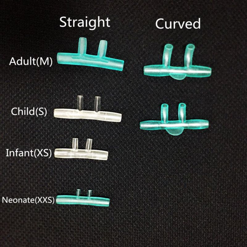 Single Use PVC Nasal Oxygen Cannula Various Type Nasal Oxygen Prongs