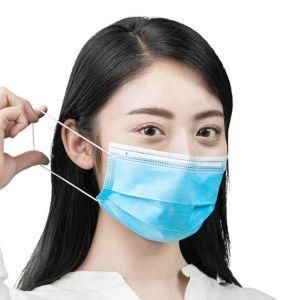 3ply Disposable Antivirus Medical and Surgical Blue Face Mask with Elastic Ear-Loops Type