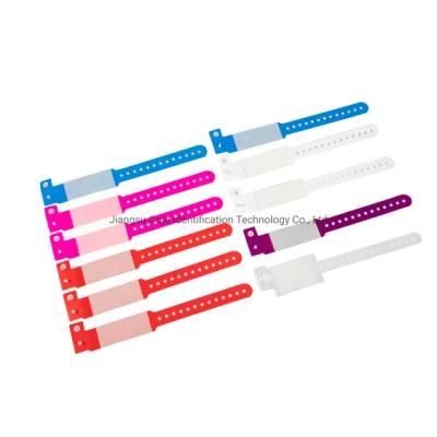 Disposable Plastic Hospital Medical Baby Shield Wristband with Barcode