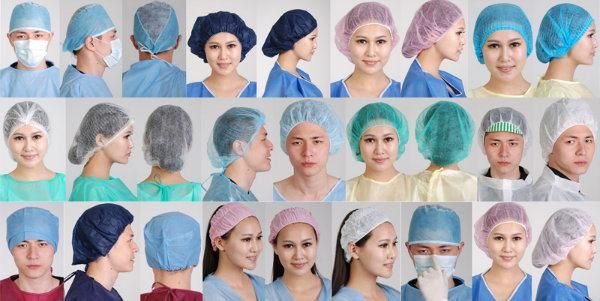 Nonwoven Disposable Surgeon Cap, Hygienic Surgeon Cap Tie-on