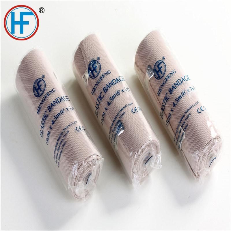 Disposable Medical Hospital Gauze Supply Skin Color High Elastic Cotton Crepe Bandage Factory with CE FDA Approved