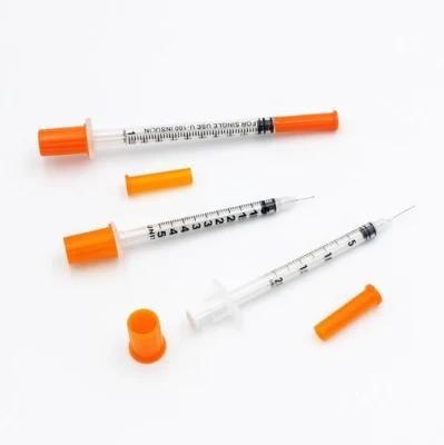 100u/50u Insuline Syringe 1 Ml/0.5ml with Needle