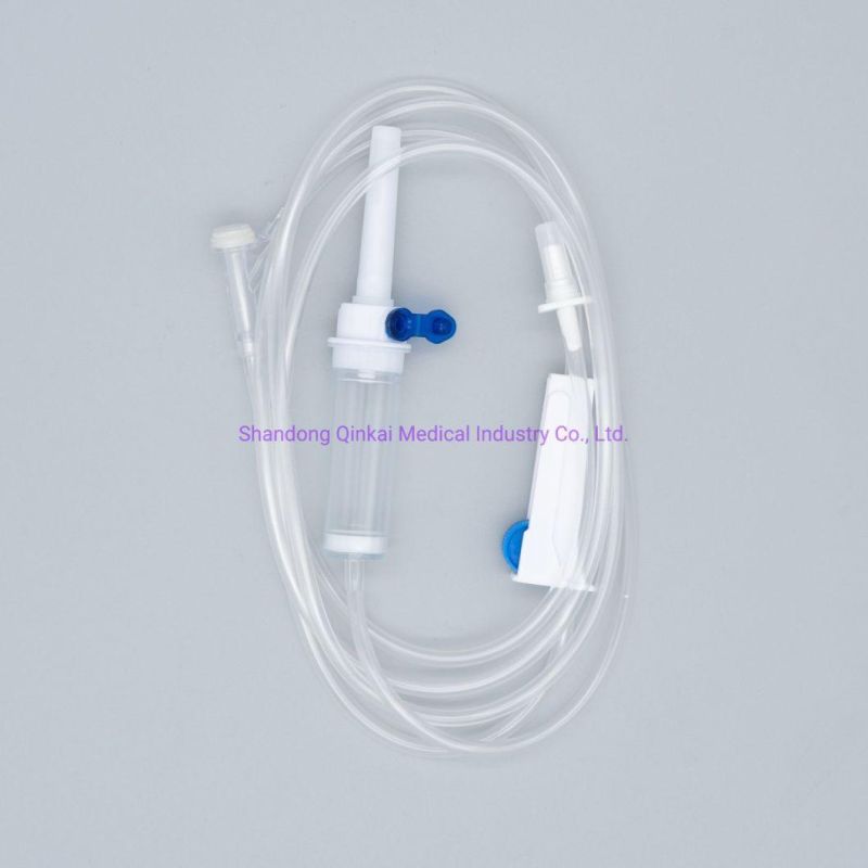 IV Infusion Set with Luer Slip or Luer Lock on The Needle