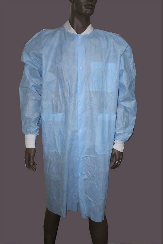 Surgical Use Disposable Nonwoven PP Lab Coat