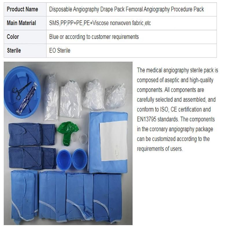 Isolation Gown Sterile Radial Angiographic Curtain Kit SMS