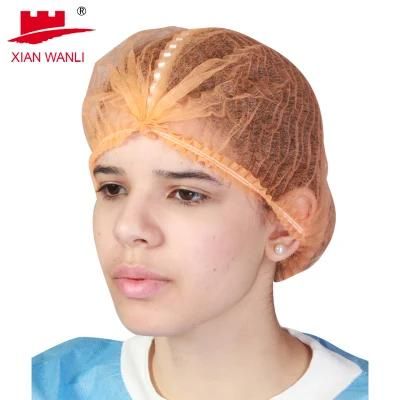 Disposable Nonwoven Mob Cap Professional Bouffant Cap