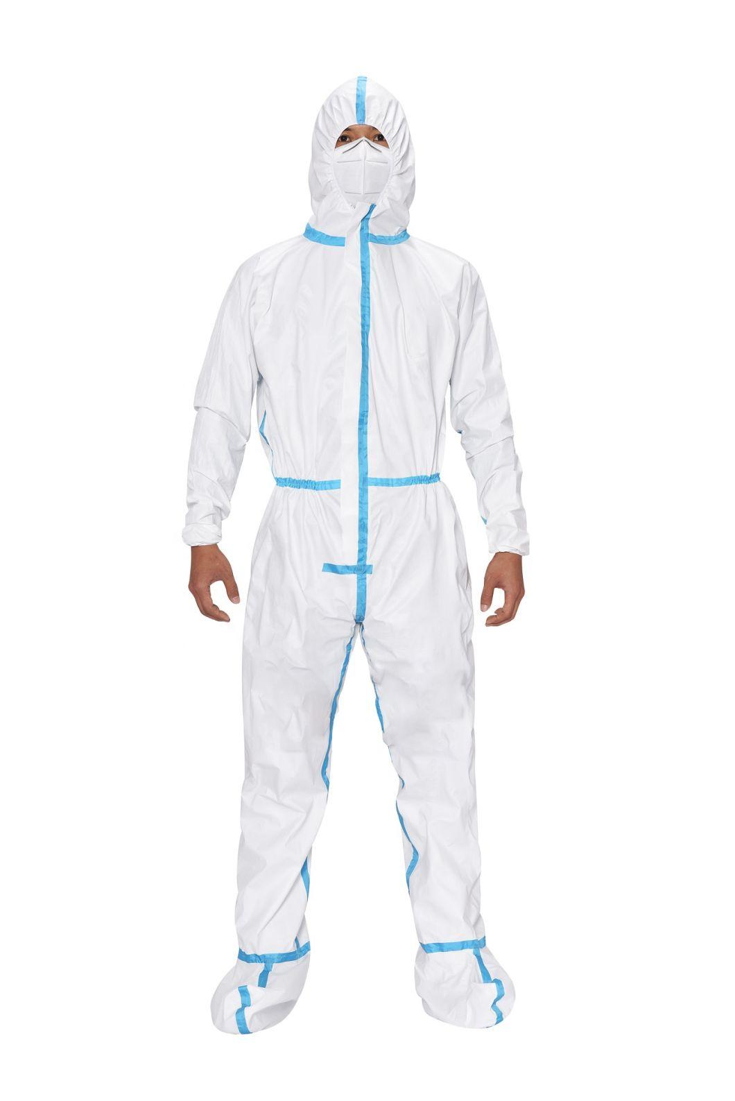 Disposable Safety Coverall Microporous Waterproof Suit Industrial Medical Protective Clothing