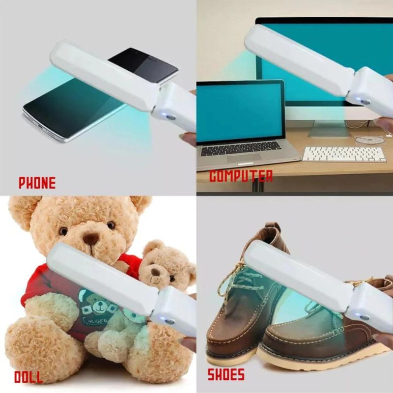 Factory Supply Portable Folding Handheld UV Germicidal Sterilization Lamp Ultraviolet Portable UV Light