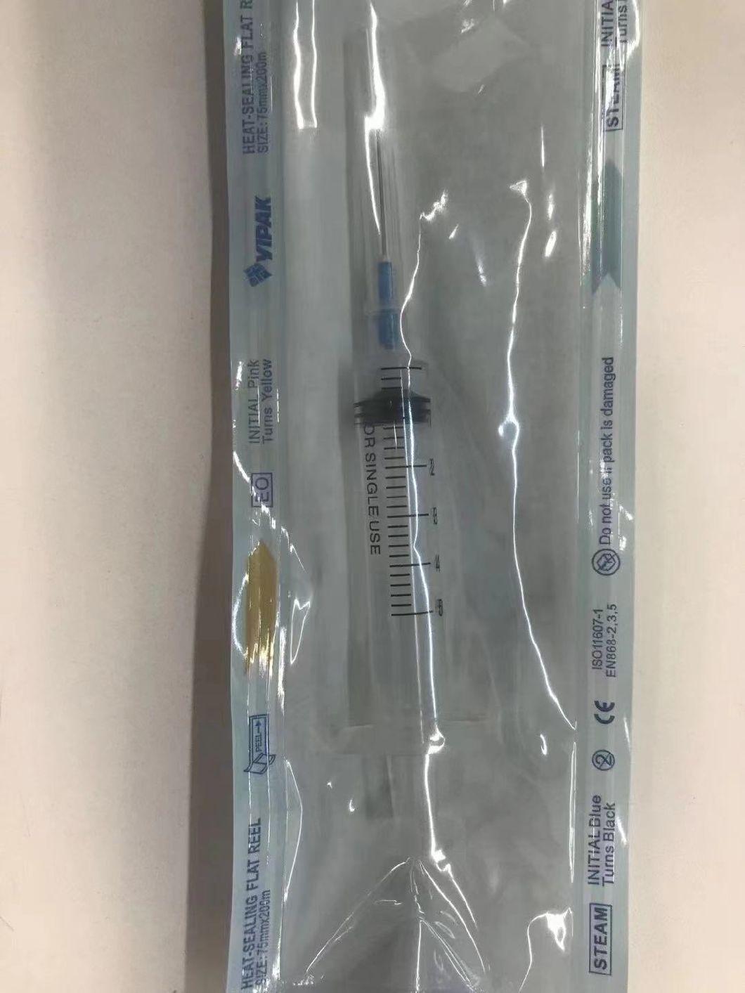 Made-in-China Sterile Dispoaizable Plastic Disposable Syringe 3ml with Needle Slip for Single Use