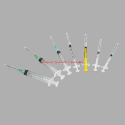 Disposable Syringe 1-60ml for Hypodermic Injection with CE/FDA Certificate