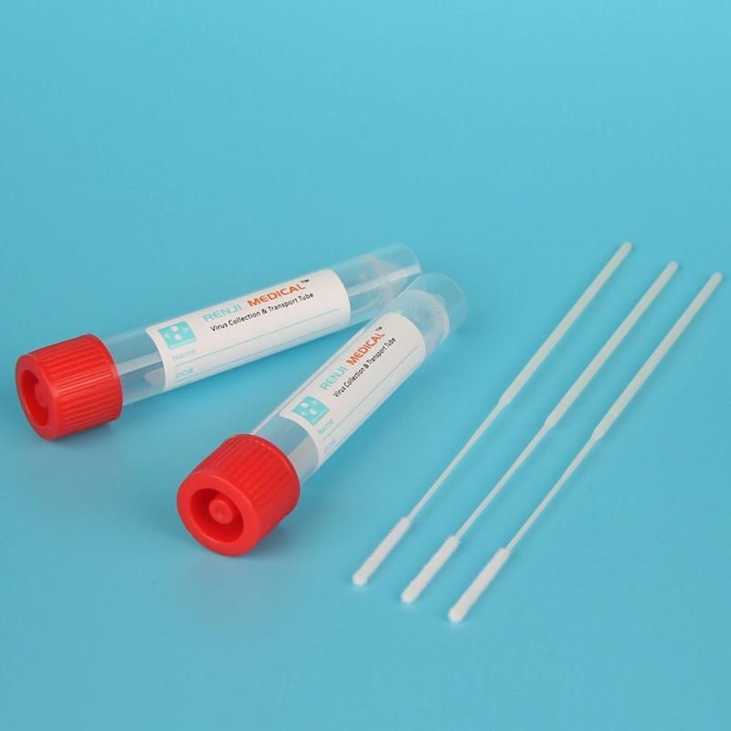 Nasal or Throat Swab Disposable Virus Collection Vtm Kit with 10ml Tube