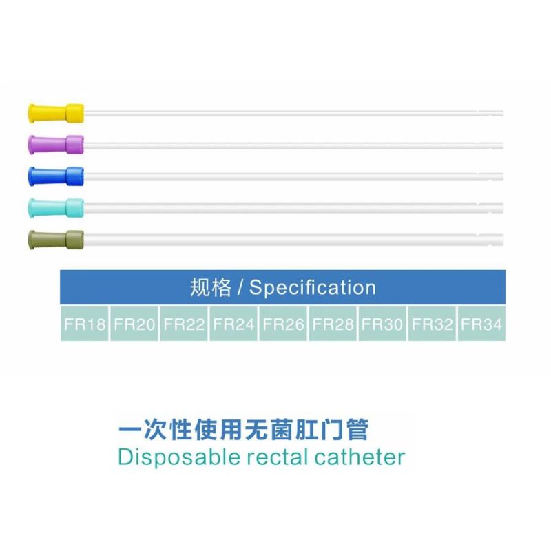 Factory Price Disposable PVC Rectal Catheter with CE ISO Certificate