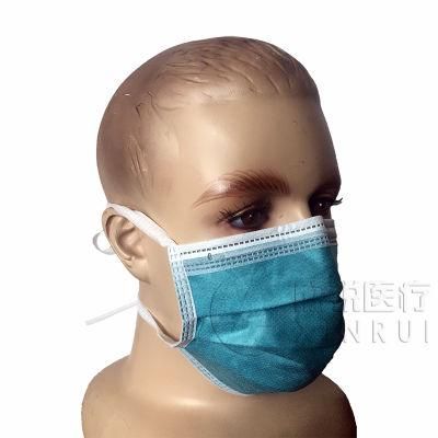 Disposable 4-Ply Non-Woven High Level Medical Mask Surgical Face Mask with Tie Bands