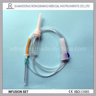 Infusion Set/IV Giving Set with Two Plastic