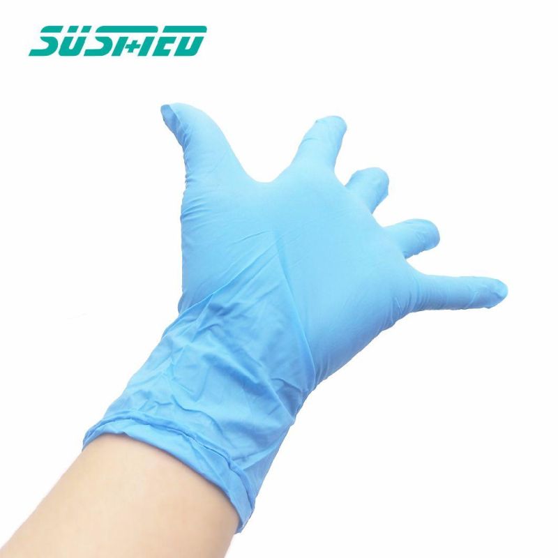 Blue Nitrile Gloves Disposable Powder Free Gloves