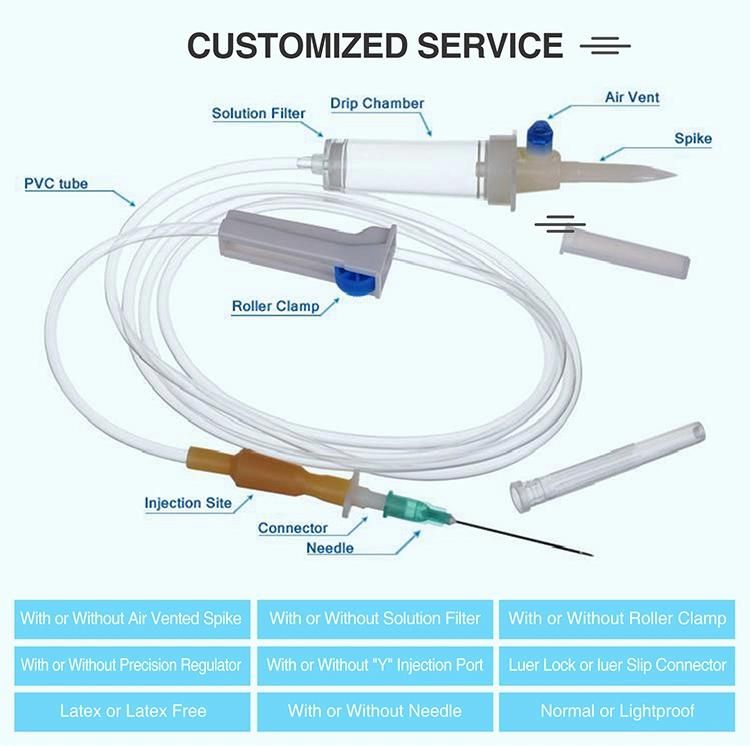 Low Price PVC Material Medical Blood IV Giving Sets Blood Transfusion Device Sterile Blood Transfusion Set