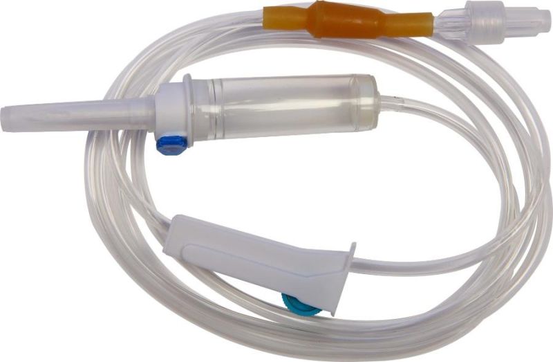 with Precise Flow Regulator Sterile Burette Infusion Set Medical