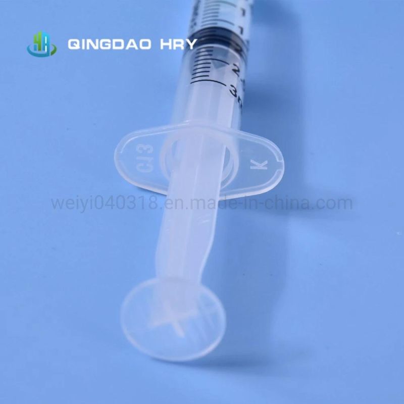 3 Parts Medical Disposable Steile Injection Syringe, Syrine with CE FDA ISO&510K