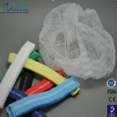 Disposable Non-Woven Hair Net Cap Mob Elastic Free Size