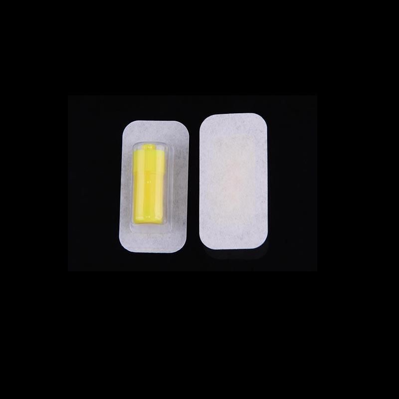 Factory Price Yellow Heparin Cap with Protective Cap Luer Plastic Disposable Cap