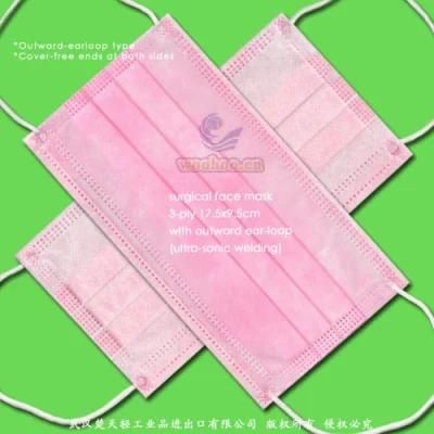 Nonwoven Disposable PP 3ply Surgical Face Mask