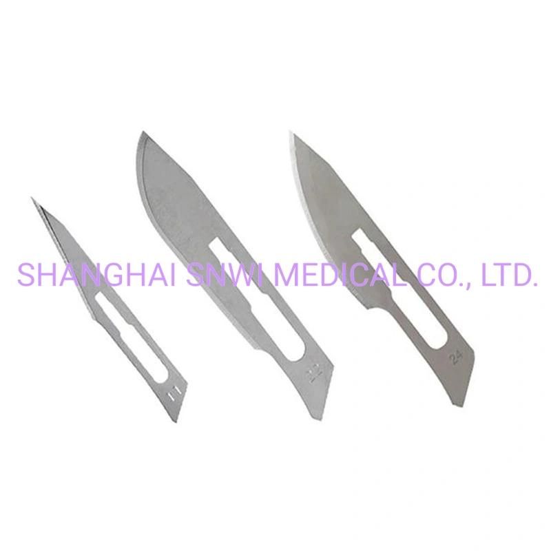 Disposable Medical Sterile Stainless Steel Carbon Steel Surgical Scalpel Blade Used in Hospital