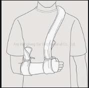 Disposable Hot Sale Sling Bandage White or Skin Color Collar and Cuff Factory