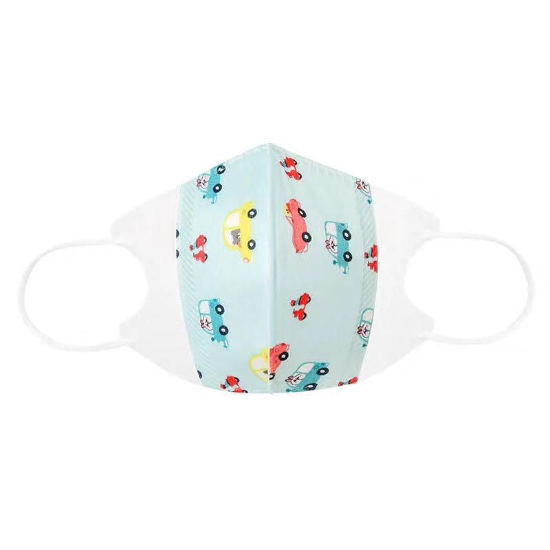 Custom Design Cute Adjustable Elastic Earloop Reusable Washable Soft Safety Protection Cotton Kid Children Face Mask