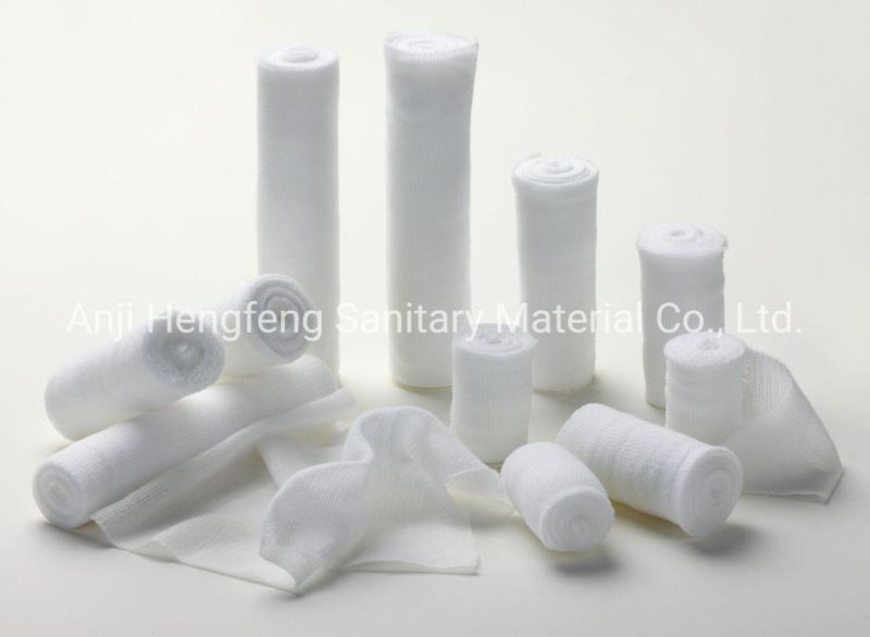 28g First Aid Bandage Elastic Bandage PBT/ Medical Elastic Gauze Conforming Bandage for Anji Hf