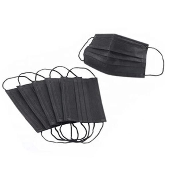 Hot Sales 3 Layers Non-Woven Facemask Bfe 98% PPE Protective Anti-Bacterial Black Type-Iir Disposable Medical Face Mask