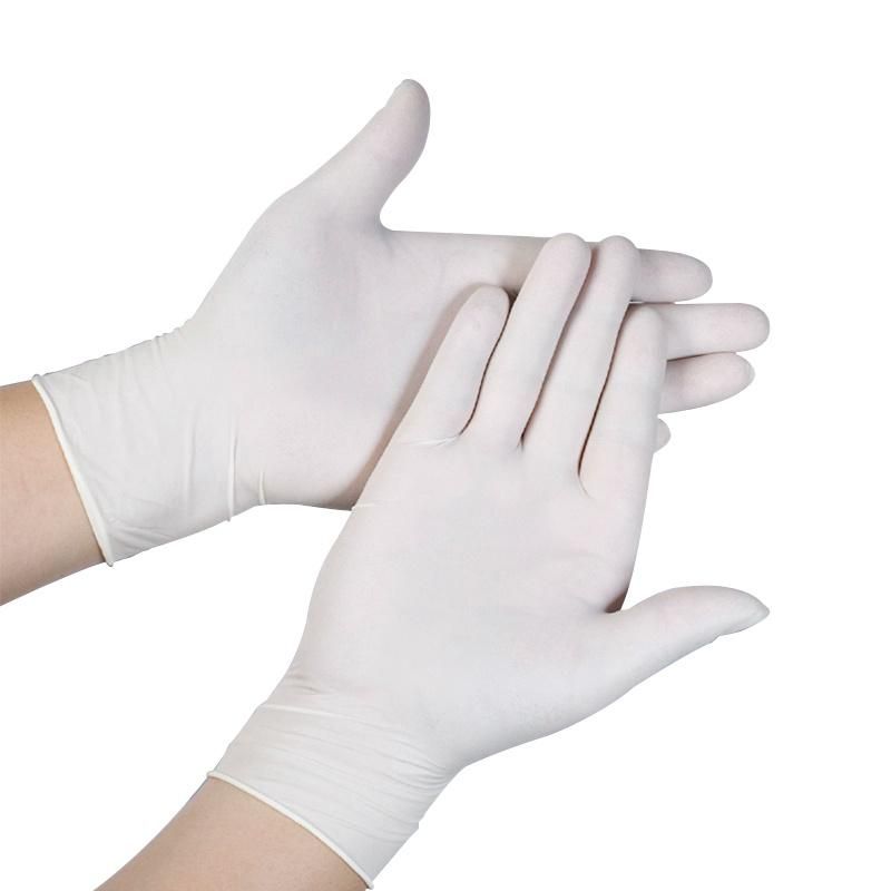 Wholesale China Powder Free Safeguard Food Grade Non Sterile Latex Vinyl Latex White Examination Disposable Nitrile Gloves