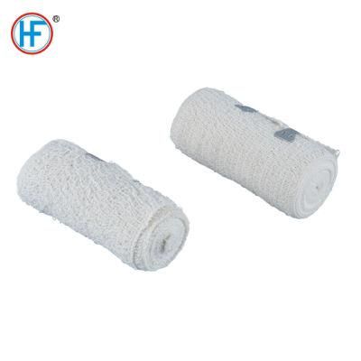 Wholesaler Hot Sale Bleached White Cotton/Spandex Crepe Bandage with 5 to 20cm Maximum Width