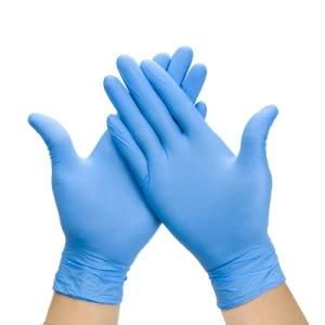 100 Pack Blue Nitrile Gloves Ambidiestral Nitrile Gloves Size M Examination Glove