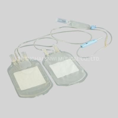 High Quality Medical Disposable Single Blood Transfer Bag with Solution (tubular film)