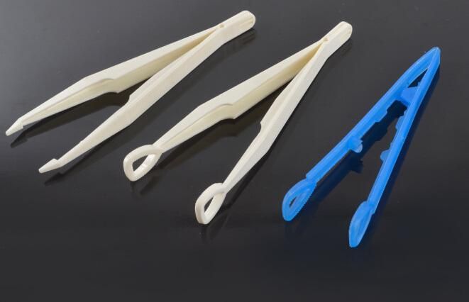 Disposable Medical Plastic Forcep (rounded, pointed)