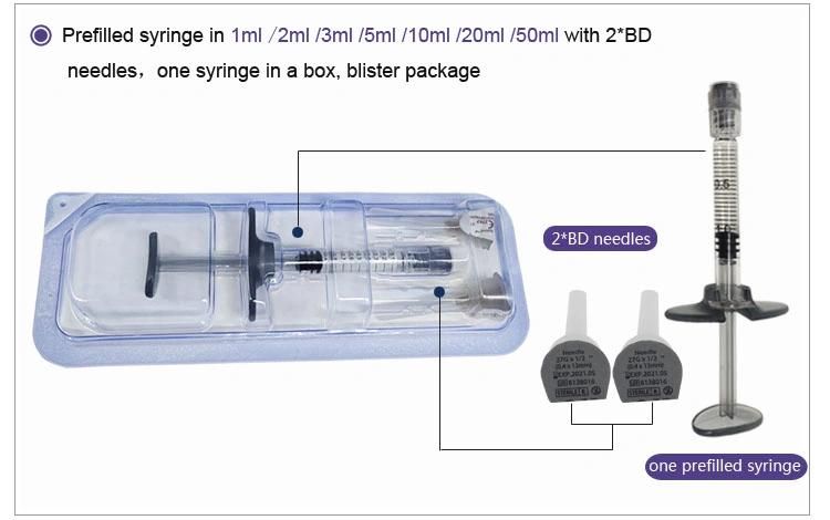 Heremefill Hot Sells Anti-Aging and Wrinkle-Removing Hyaluronic Acid Dermal Fillers