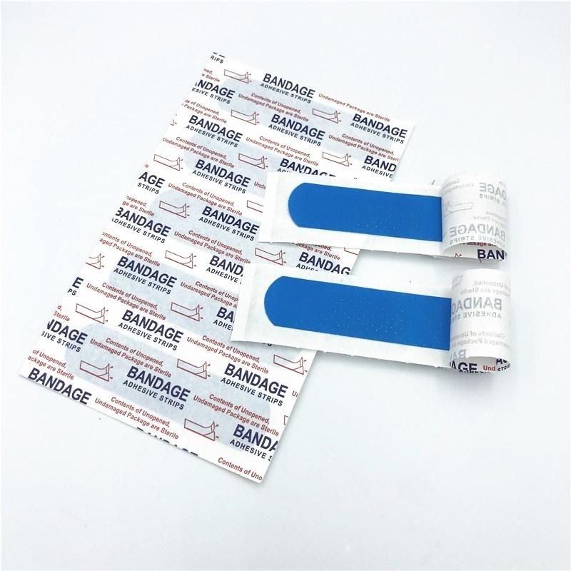 Medical Blue Metal Detectable Hypoallergenic Adhesive Wound Plaster Bandaid