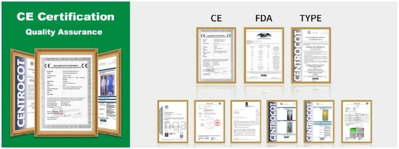 High Quality Type5/6 Microporous Coverall Combined with SMS at Back CE Certificated