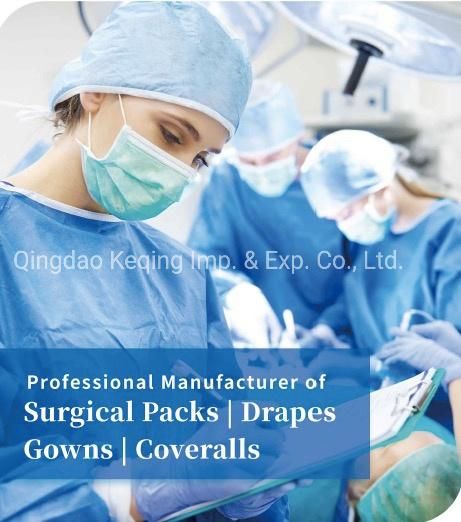 FDA CE Tga Sterile SMS Nonwoven Disposable Surgical Isolation Gown