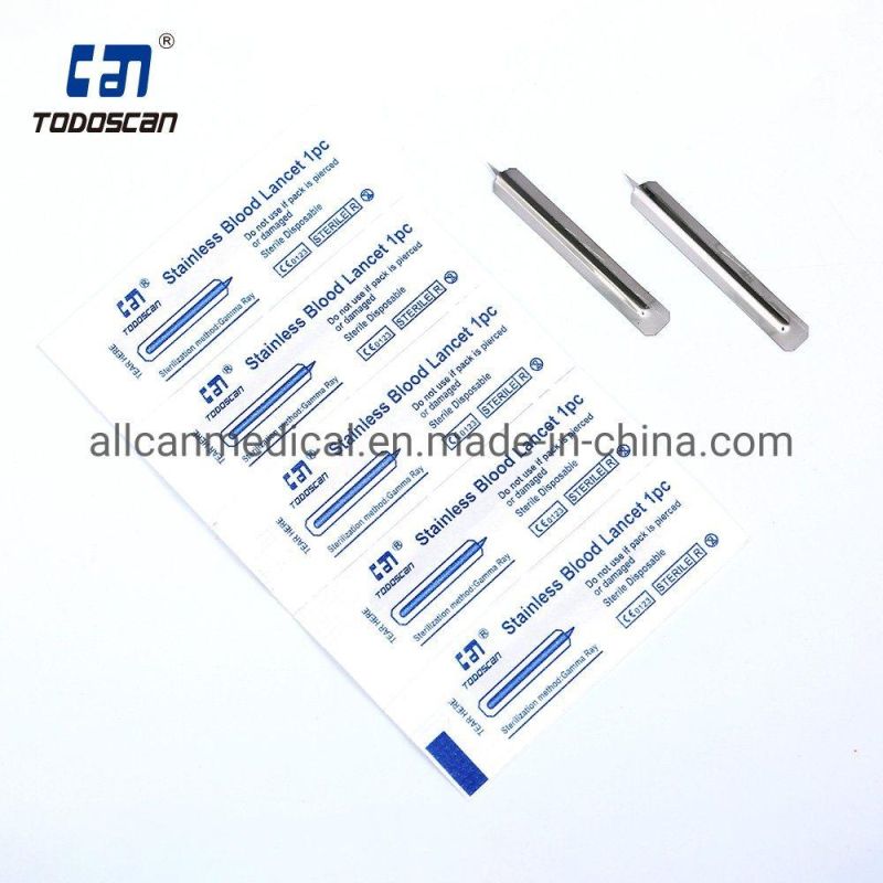 Medical Supplier Stainless Lancet Blood Collection Lancet Needle