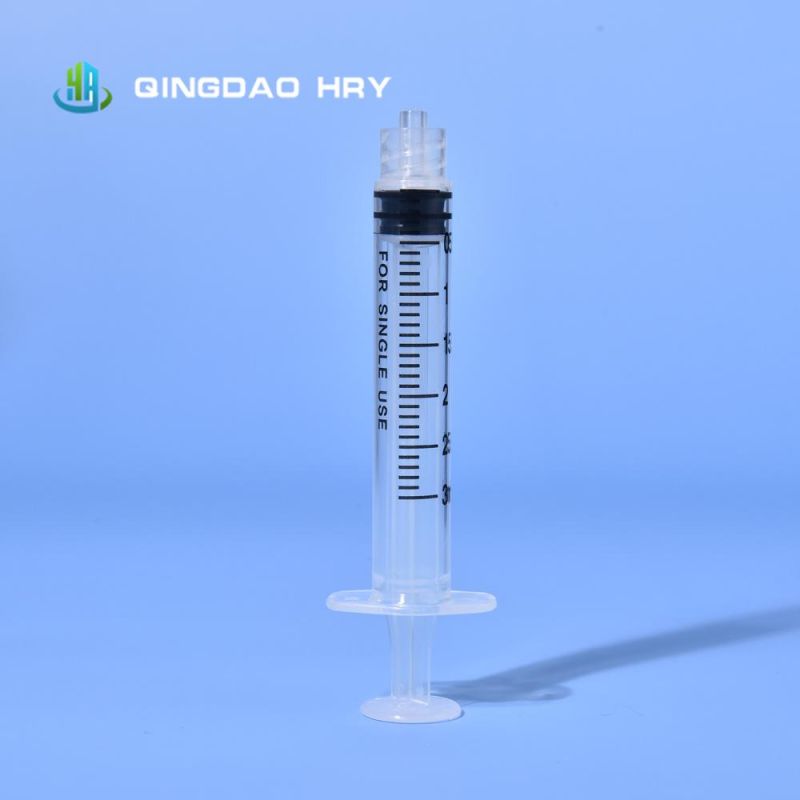 5ml Medical Disposable L Sterile Injection Syringe Without Needle CE FDA ISO &510K