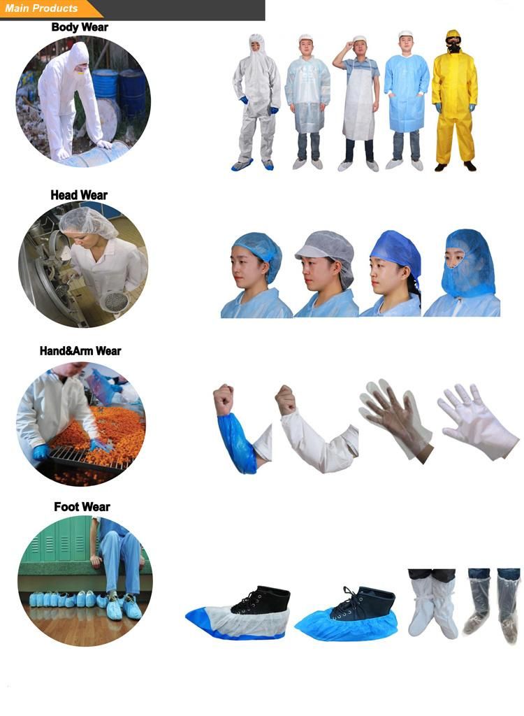 CE Certified Mdr EU2017/745 Disposable Spp Polypropylene Medical Cap/ Mob Cap/Clip Cap /Beret Cap/Nurse Cap/Round Cap/Hairnet for Hospital