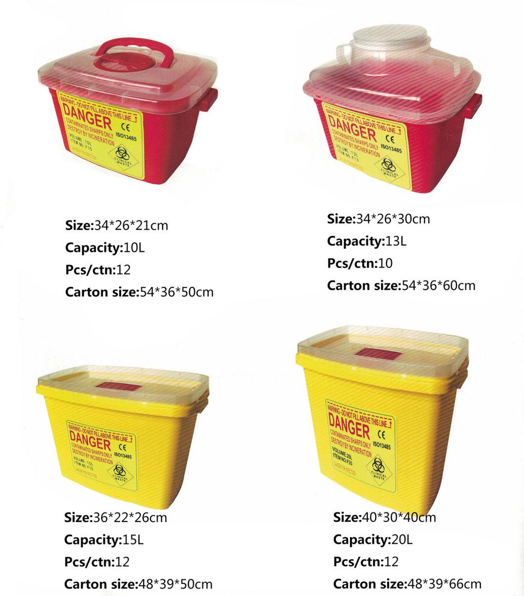 Sharps Container-Plastic Needle Container Tattoo Medicalbiohazard Needle Disposal Waste Box