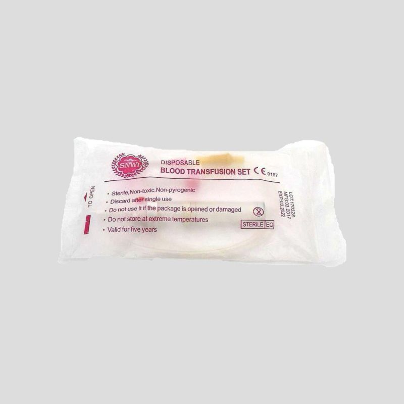 High Quality Medical Disposable Single Blood Transfer Bag with Solution (tubular film)