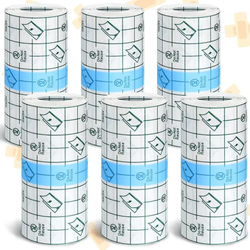 CE ISO PU Film Transparent Adhesive Film Roll Waterproof Adhesive Wound Dressing