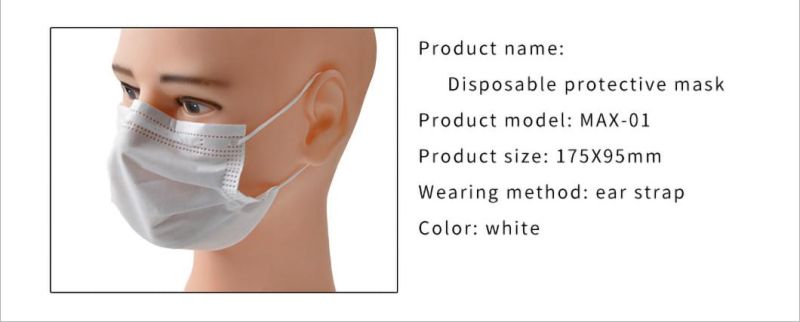 Us Europe Standard Blue Disposable Medical Face Mask